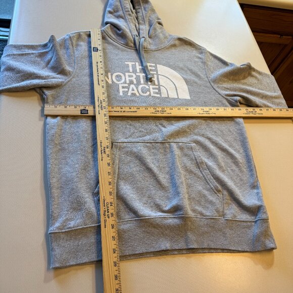 The North Face Half Dome Pullover Hoodie Mens Large Gray Kangaroo Pocket Logo - Picture 5 of 11